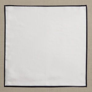 NWT Banana Republic KIA SILK POCKET SQUARE, White